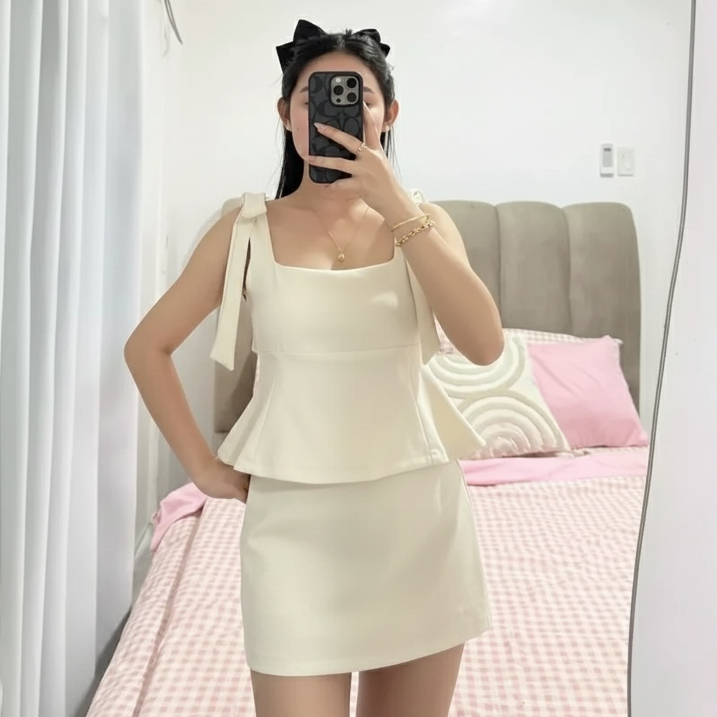 ATHENA Ribbon Top Skort Terno (BUY 1 TAKE 1)