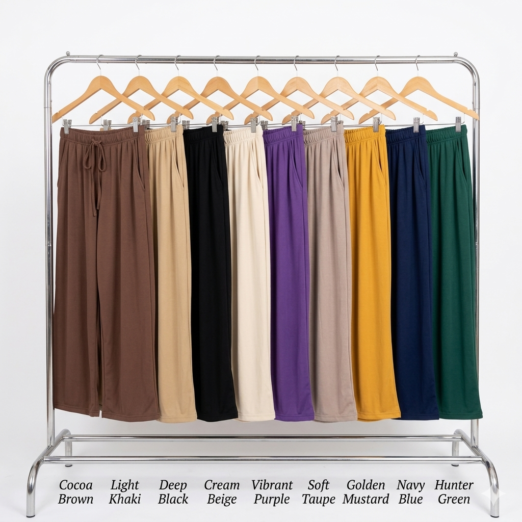 Wide Leg Baggy Plus Size Pants
