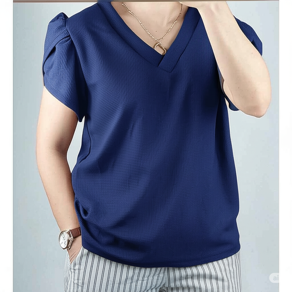 KARA OVERLAP SLEEVES TOP (BUY 1 TAKE 1 FREE)