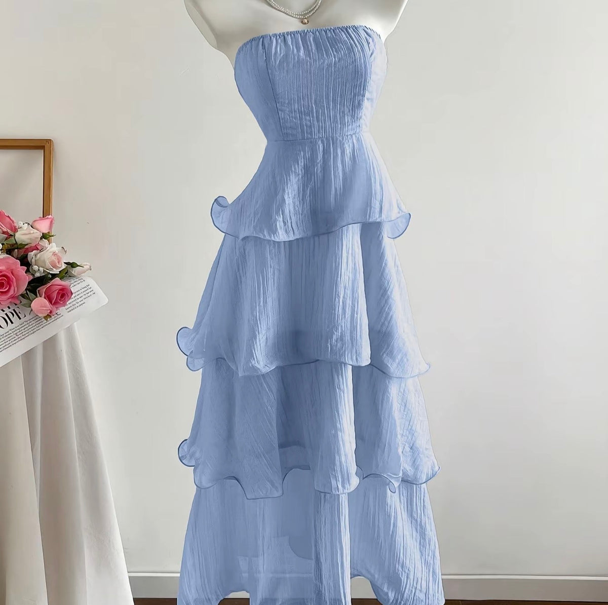 SUMMER FLOWY LAYERED DRESS - B1T1
