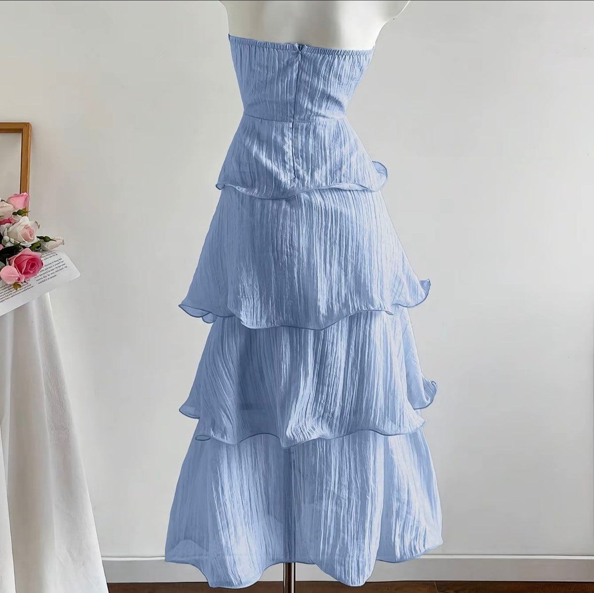 SUMMER FLOWY LAYERED DRESS - B1T1