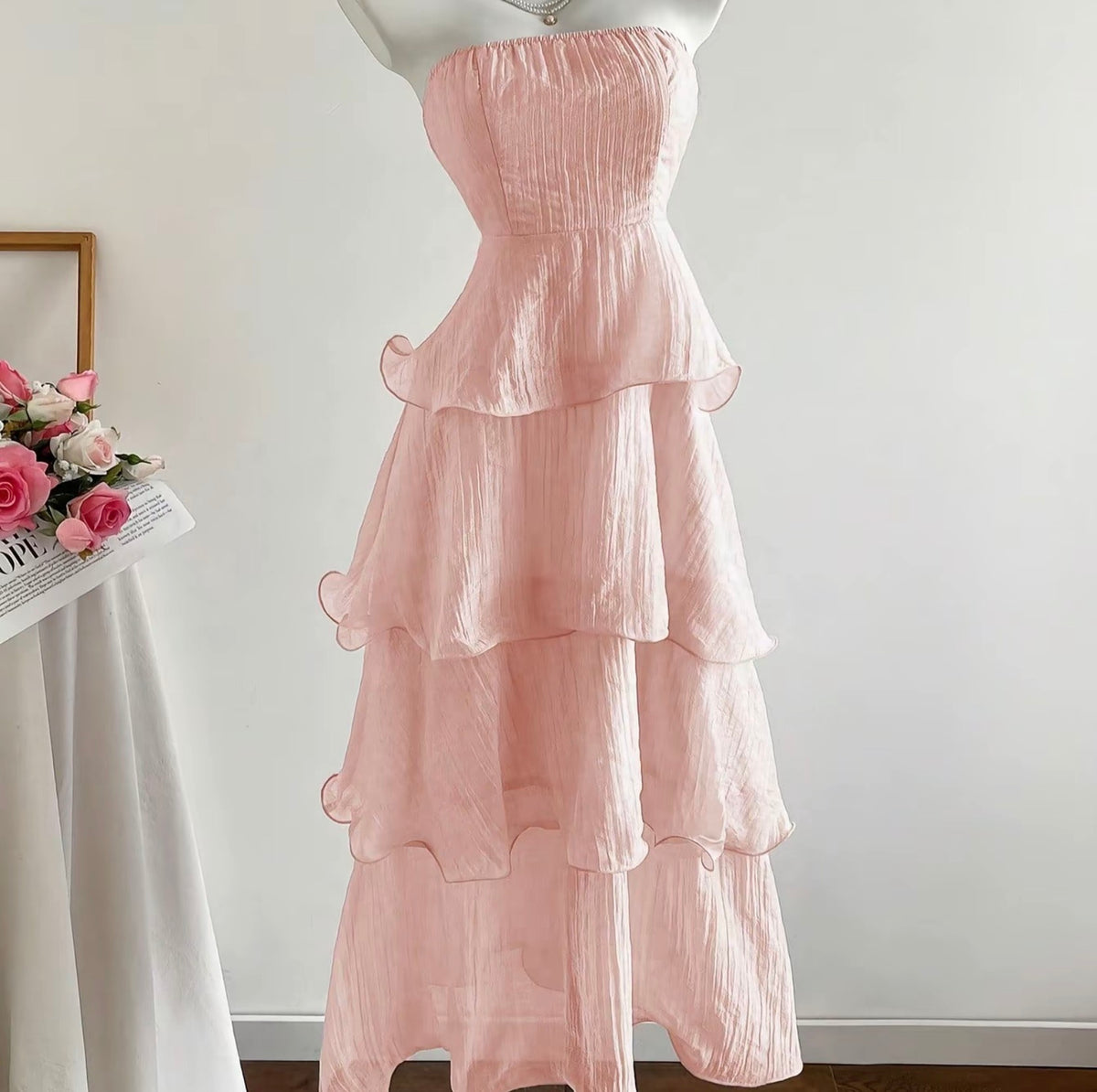 SUMMER FLOWY LAYERED DRESS - B1T1