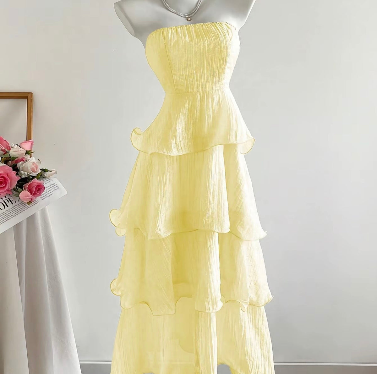 SUMMER FLOWY LAYERED DRESS - B1T1