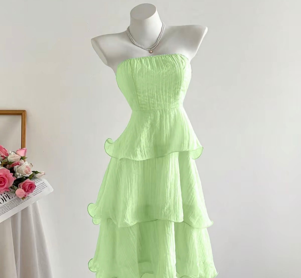 SUMMER FLOWY LAYERED DRESS - B1T1