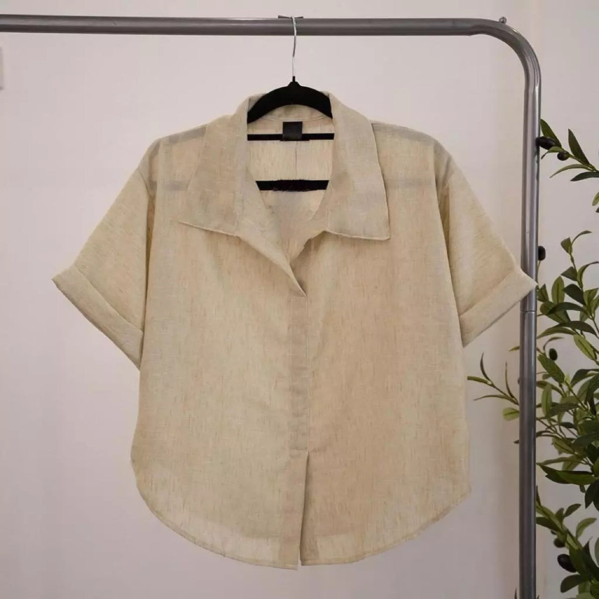 Premium Polo Linen Top