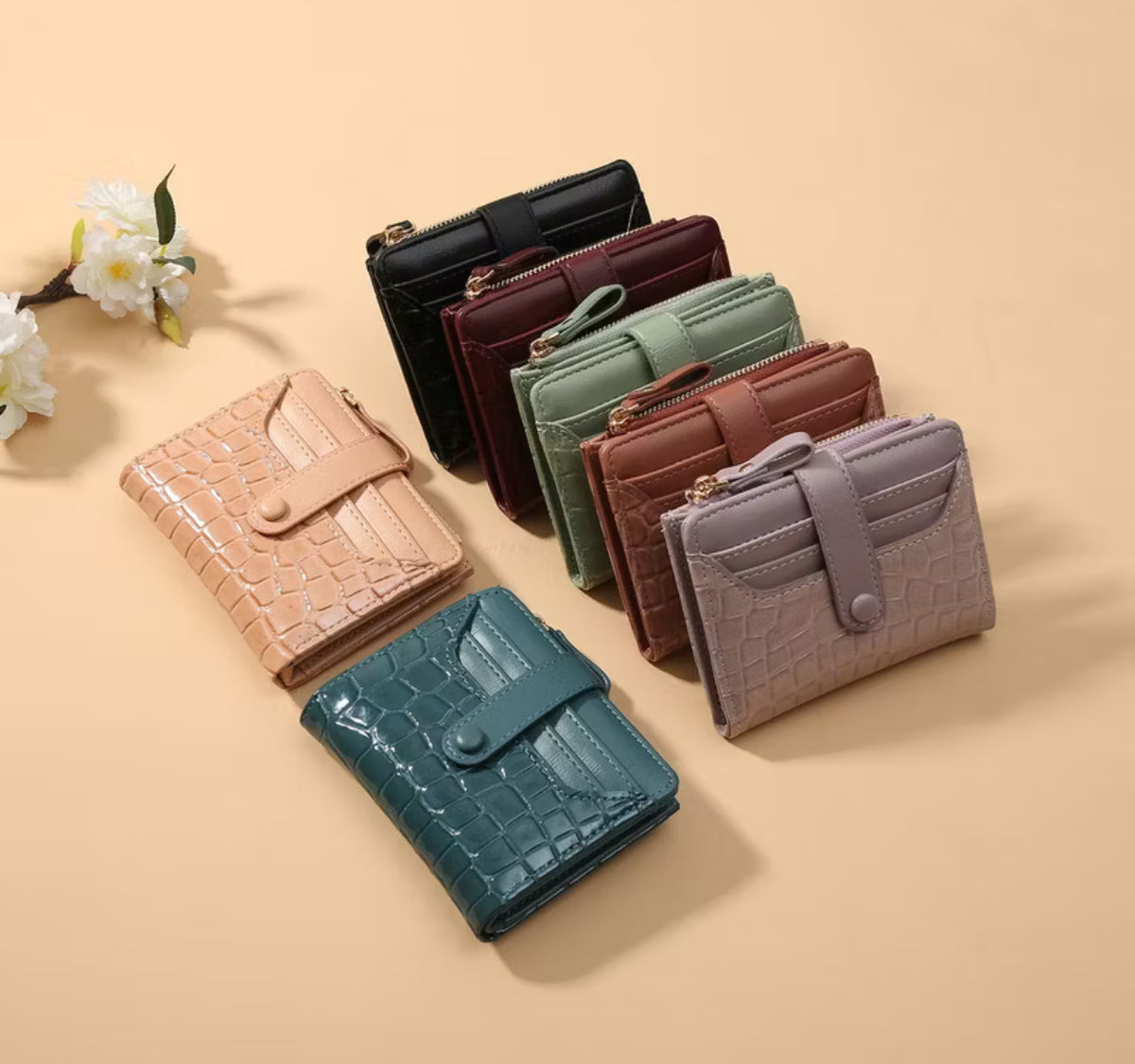 PREMIUM CROCODILE LEATHER FOLD WALLET
