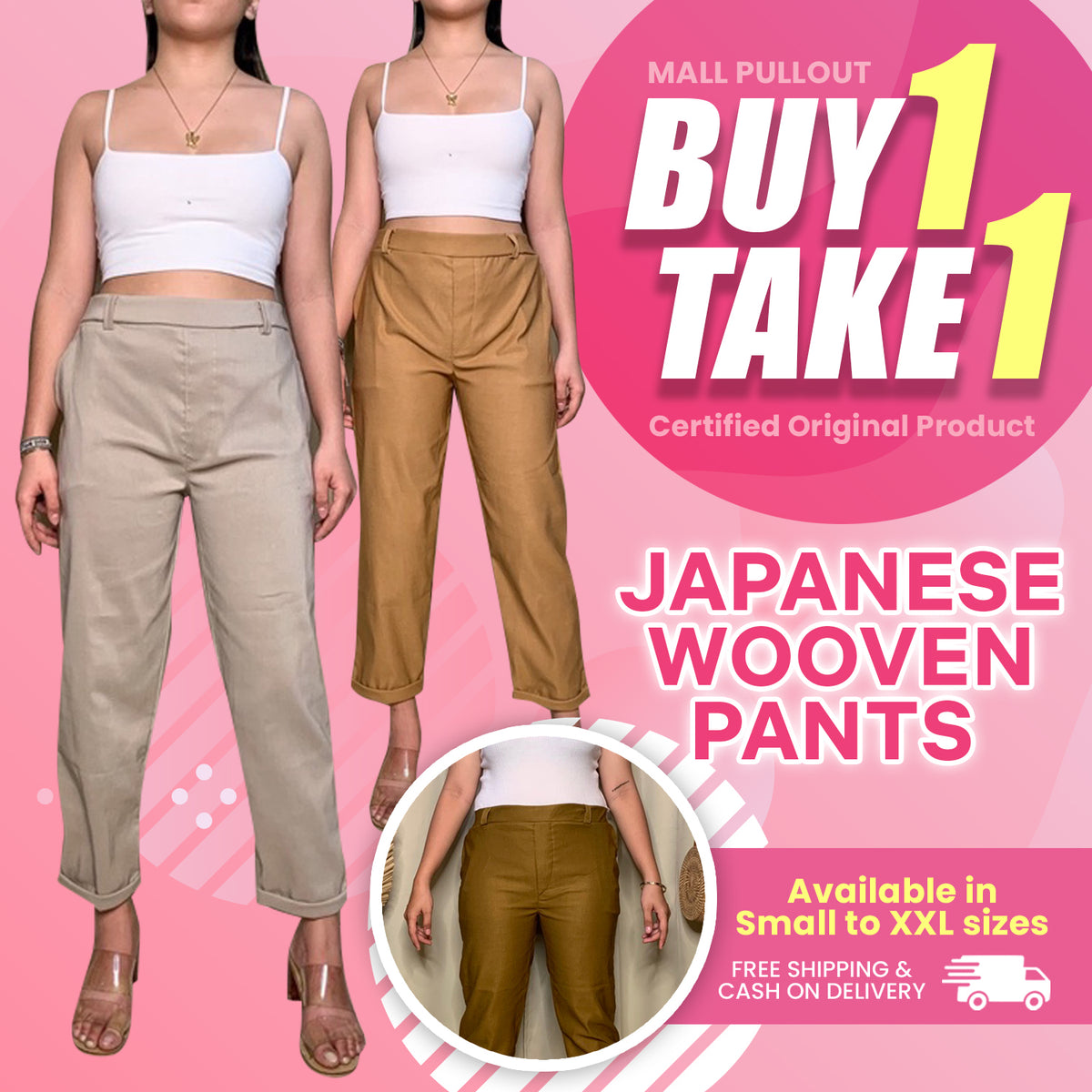 JAPANESE WOOVEN PANTS [Buy1Take1FREE]