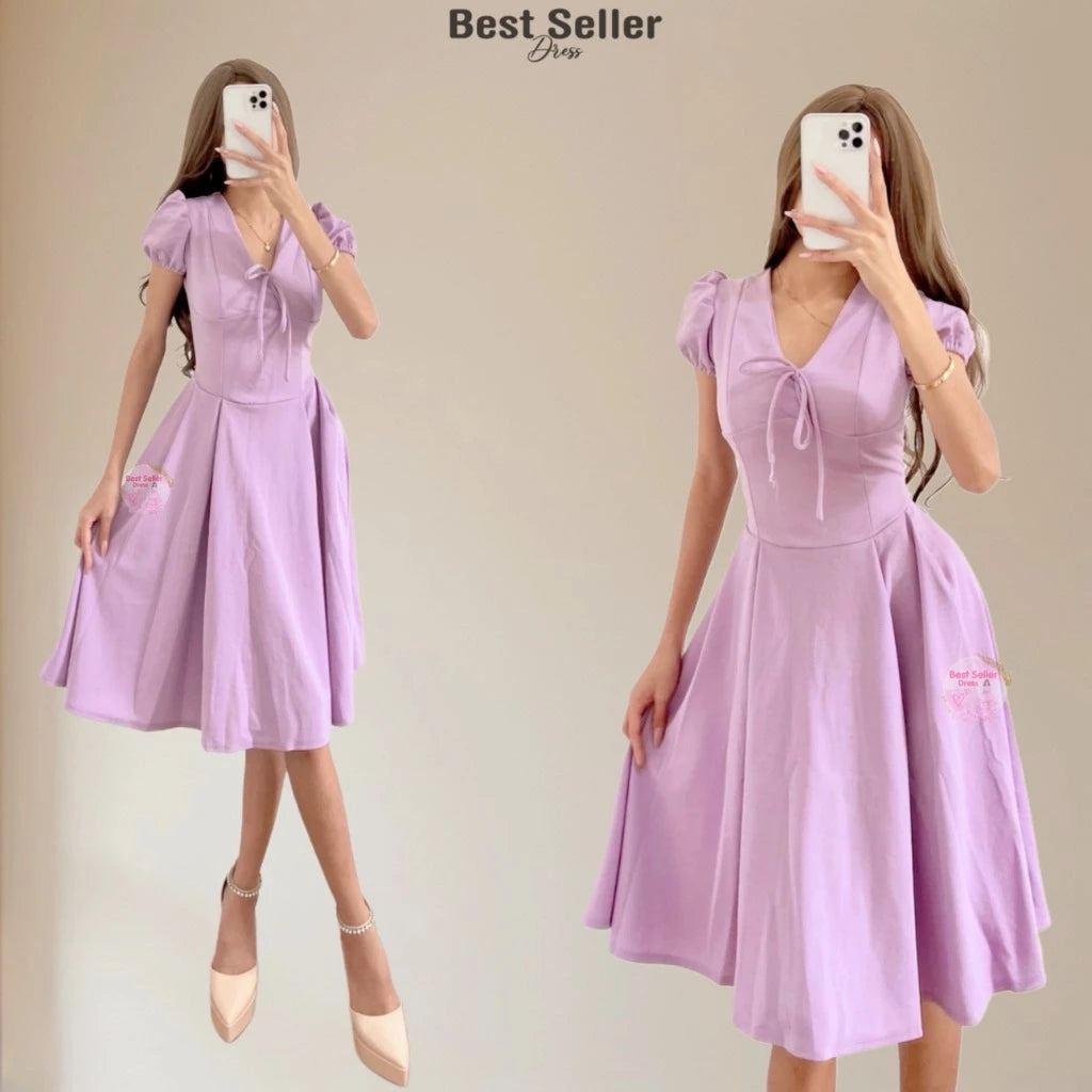 VICTORIA PUFF SLEEVE DRESS BUY 1 TAKE 1