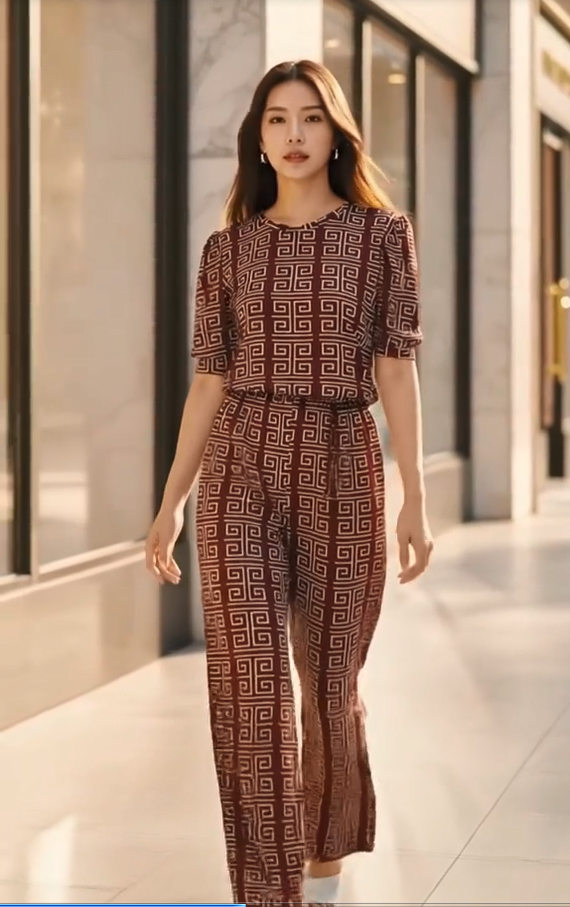 CAPRICE TERNO LOOSE TOP WIDELEG PANTS