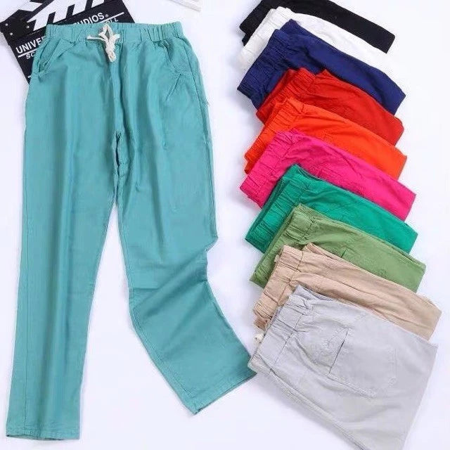 YUNA LINEN CASUAL PANTS