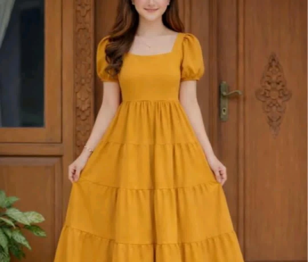 YANNA PUFF SLEEVE MAXI DRESS (BUY 1 TAKE 1)