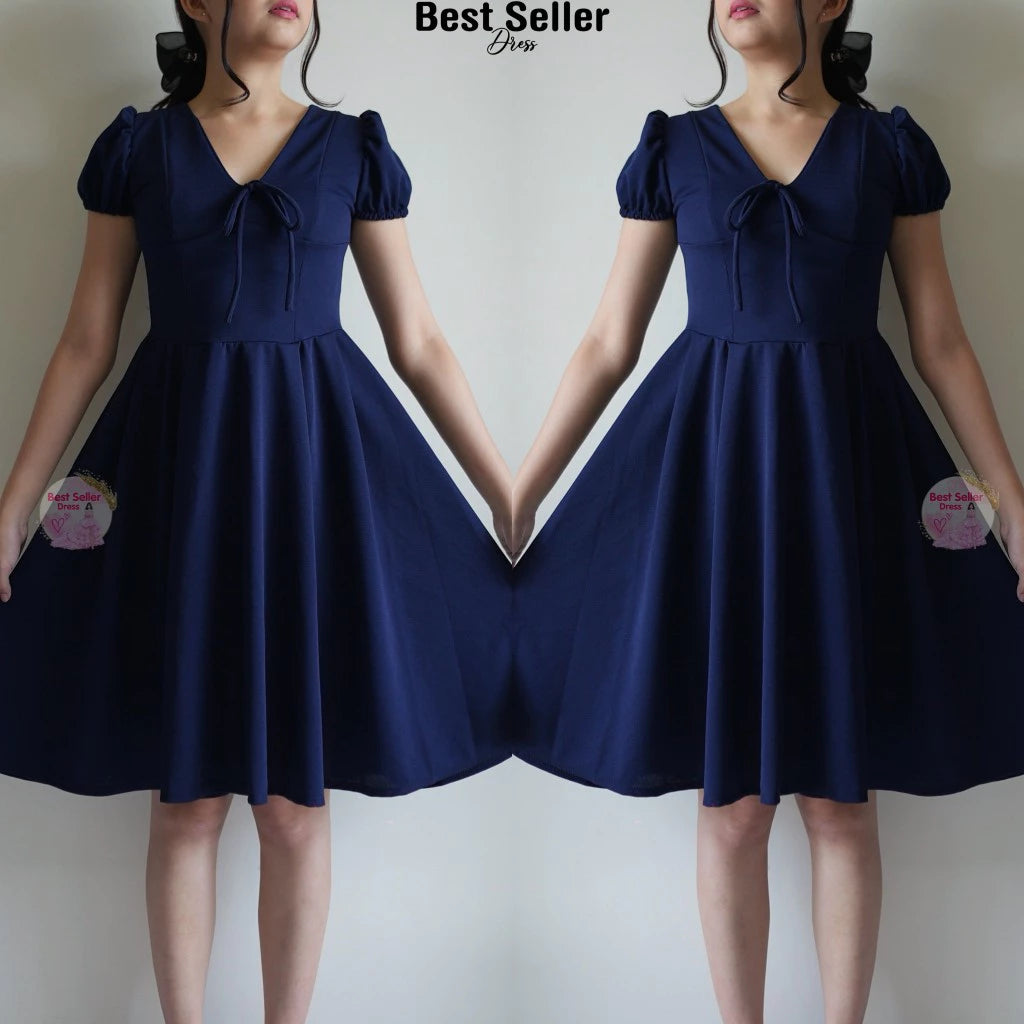 VICTORIA PUFF SLEEVE DRESS BUY 1 TAKE 1