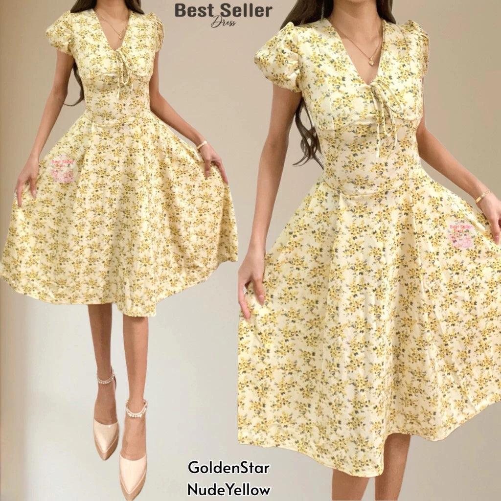 VICTORIA PUFF SLEEVE DRESS BUY 1 TAKE 1