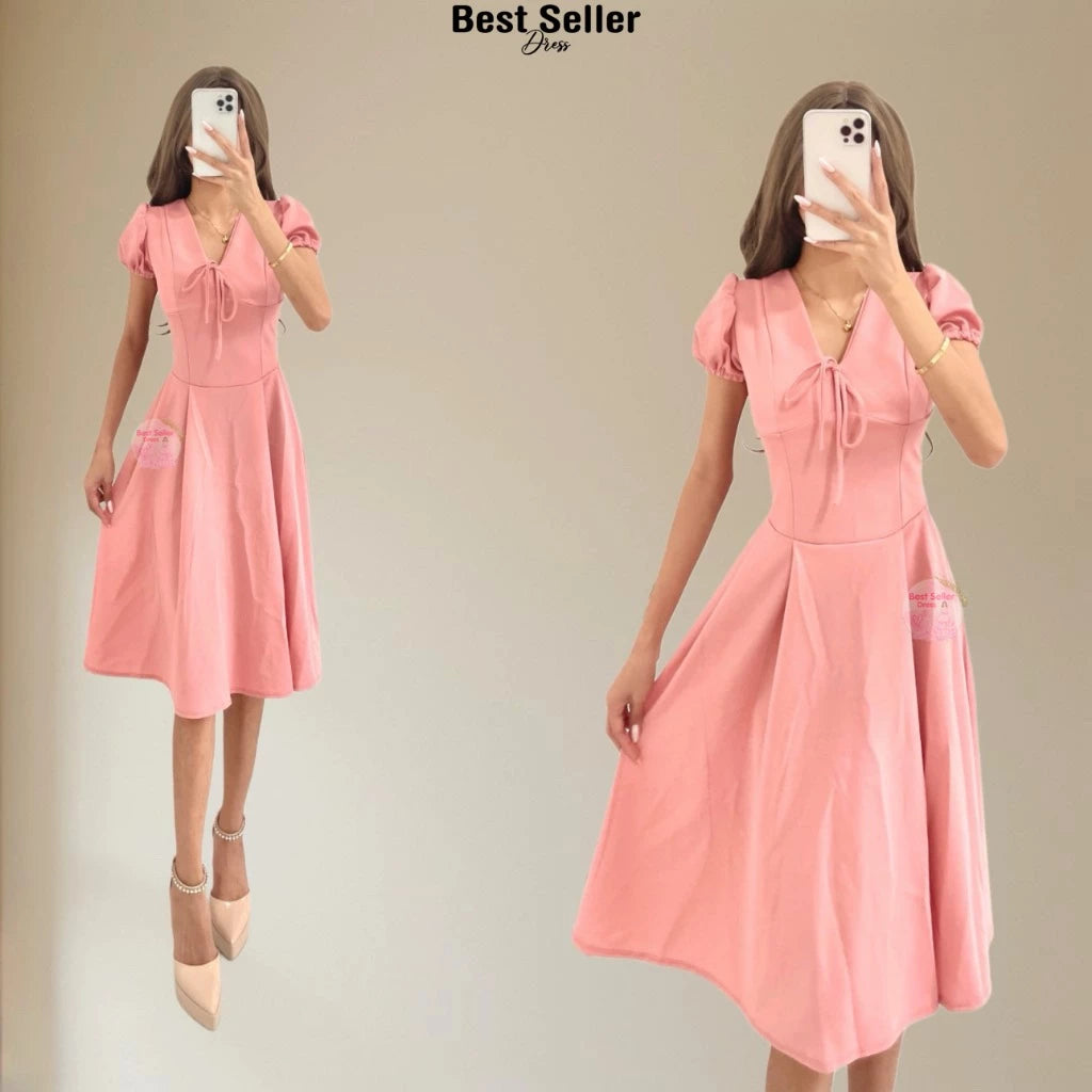 VICTORIA PUFF SLEEVE DRESS BUY 1 TAKE 1