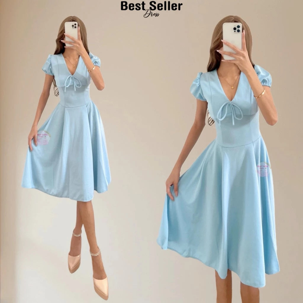 VICTORIA PUFF SLEEVE DRESS BUY 1 TAKE 1