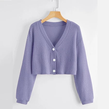 KOREAN WAFFLE KNIT CARDIGAN BUY 1 TAKE 1 FREE