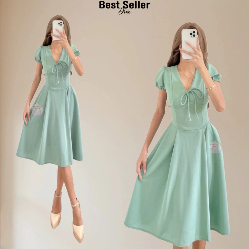 VICTORIA PUFF SLEEVE DRESS BUY 1 TAKE 1