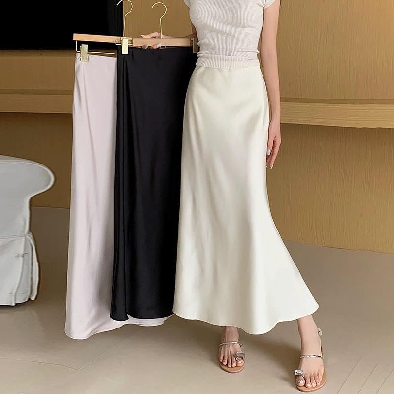 KOREAN CASUAL SATIN SKIRT BUY 1 TAKE 1