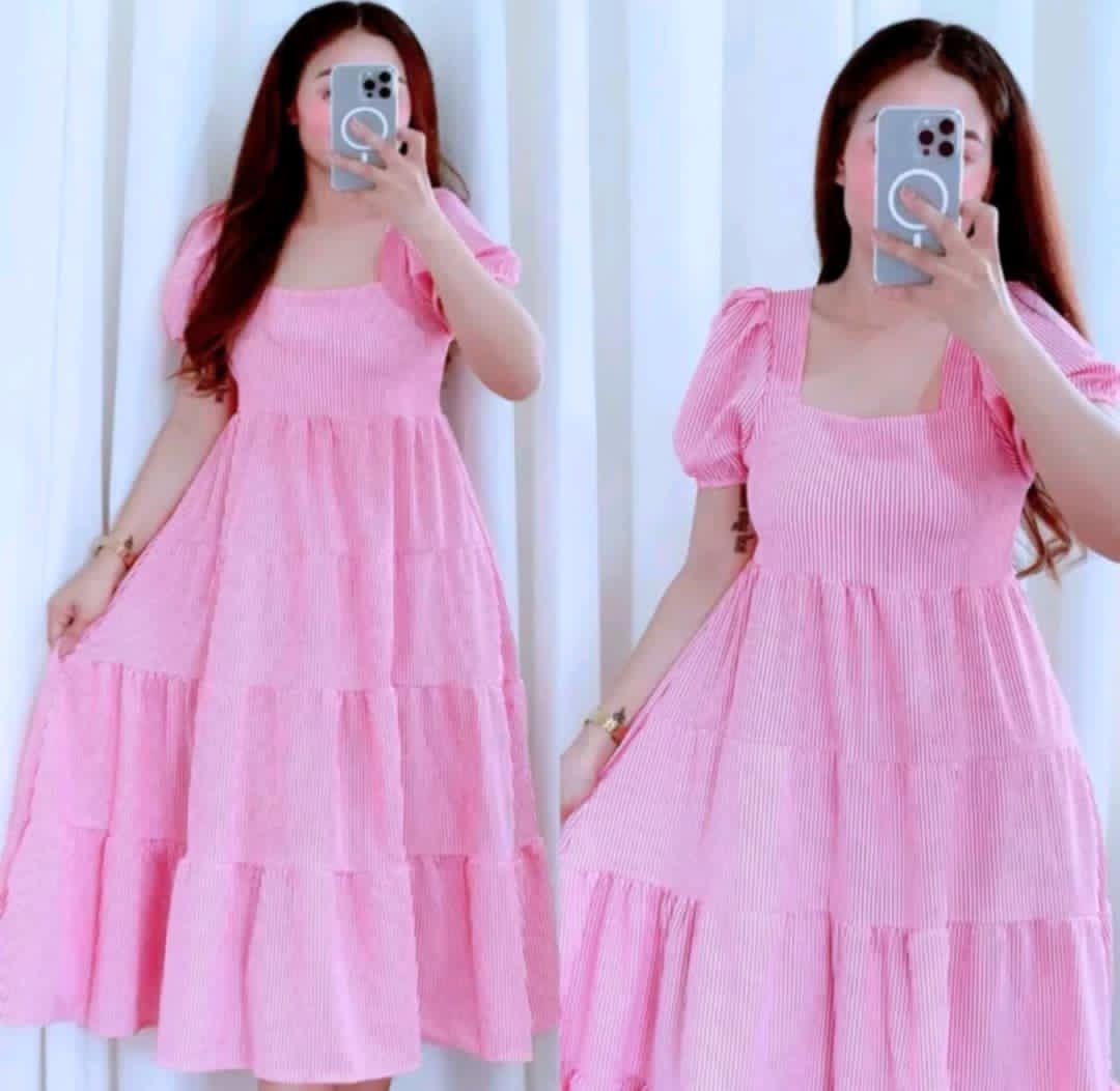 YANNA PUFF SLEEVE MAXI DRESS (BUY 1 TAKE 1)