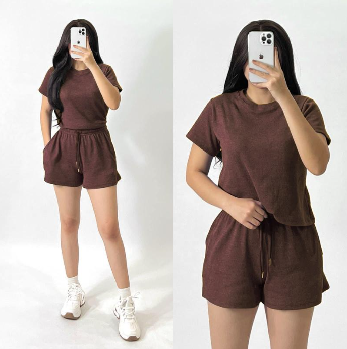 HANNIE TERNO SHORTS AND T-SHIRT (BUY 1 TAKE 1)