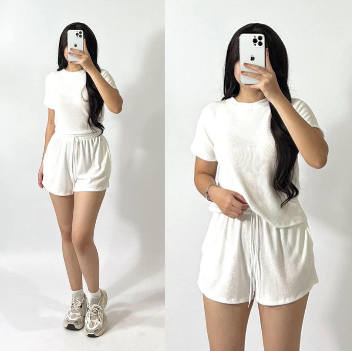 HANNIE TERNO SHORTS AND T-SHIRT (BUY 1 TAKE 1)