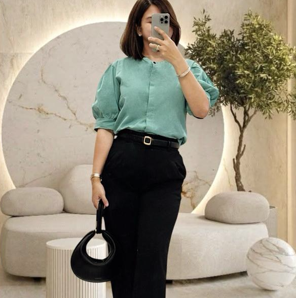 LINEN PUFF SLEEVE BUTTONDOWN (BUY 2 TAKE 1)