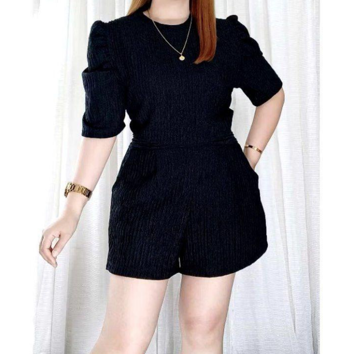 CHARLOTTE PUFF SLEEVE TOP WITH TERNO SHORTS (BUY 1 TAKE 1)