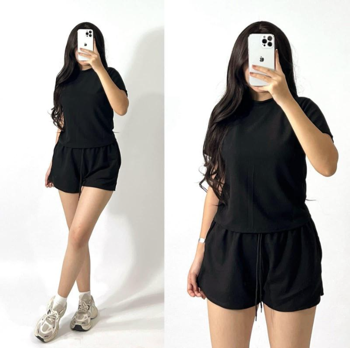 HANNIE TERNO SHORTS AND T-SHIRT (BUY 1 TAKE 1)