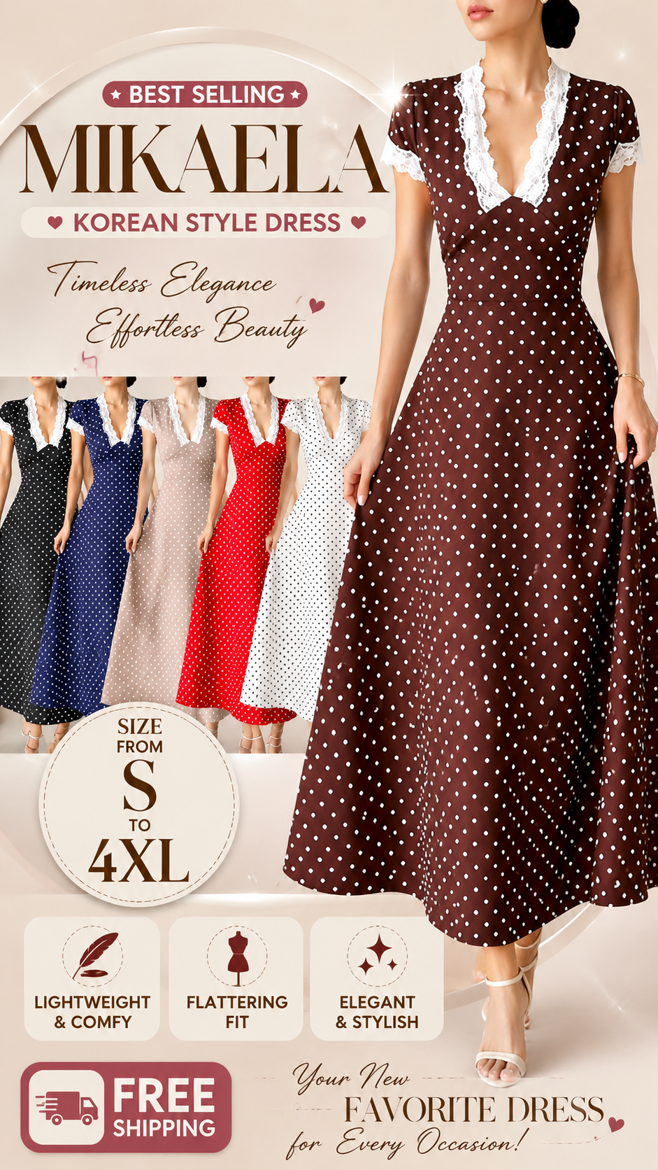Best Selling MIKAELA KOREAN STYLE DRESS