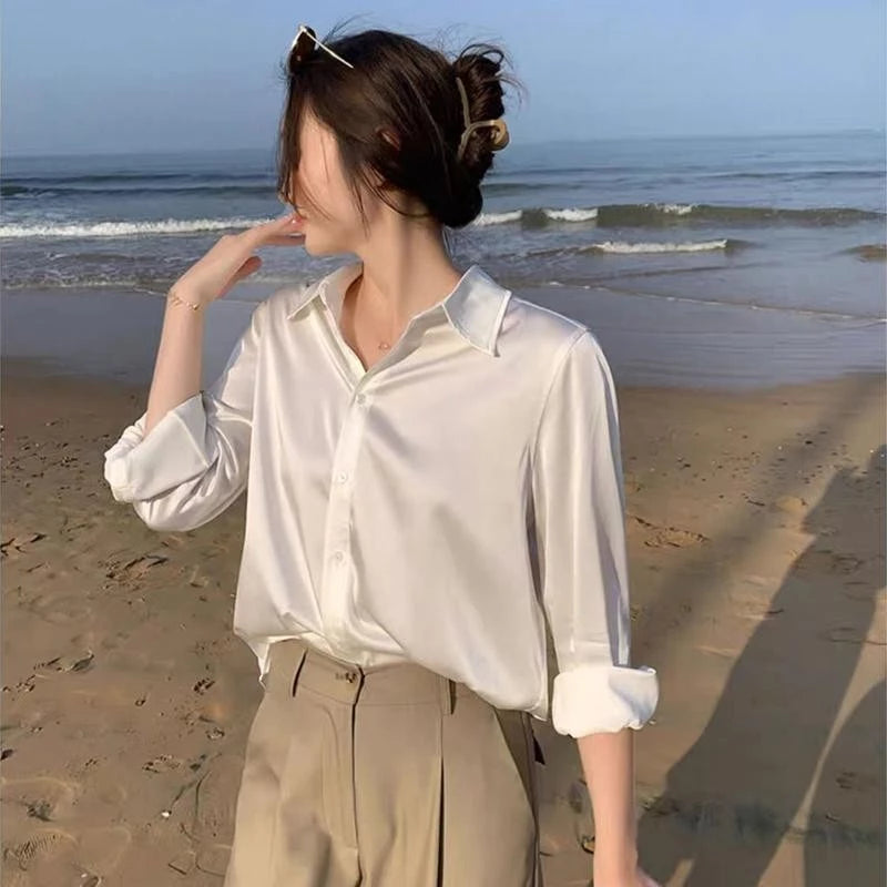 CORA PREMIUM SATIN POLO TOP BUY 1 TAKE 1