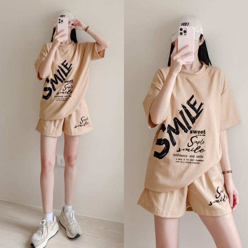 Smile Waffle Terno Top & Short