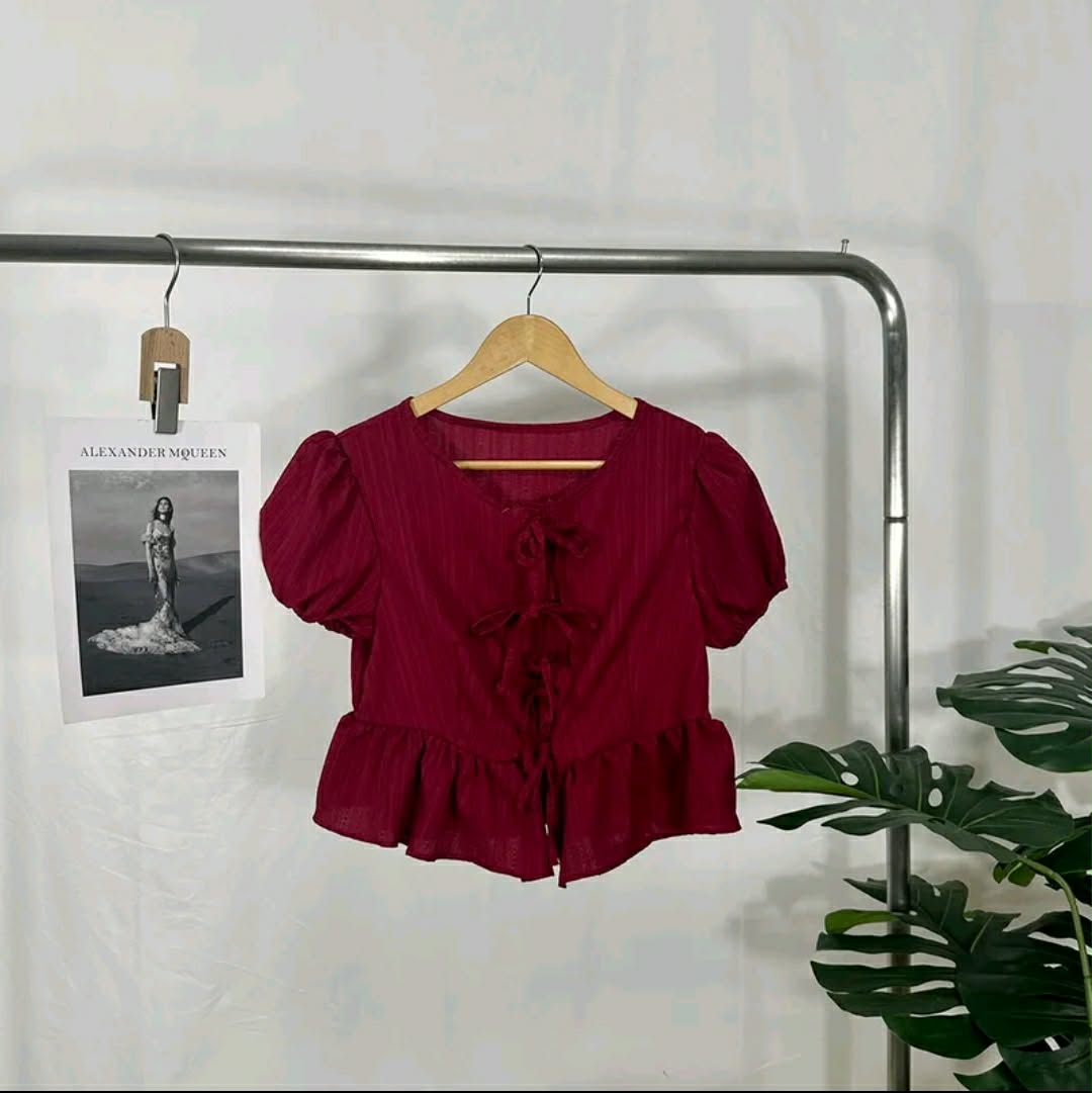 Fiona Puff Sleeves Tops (BUY 2 TAKE 1)