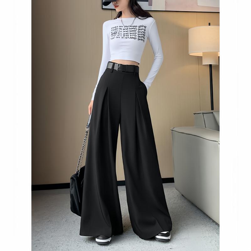 Korean Wide Leg Pleated Suit Pants BUY 1 TAKE 1