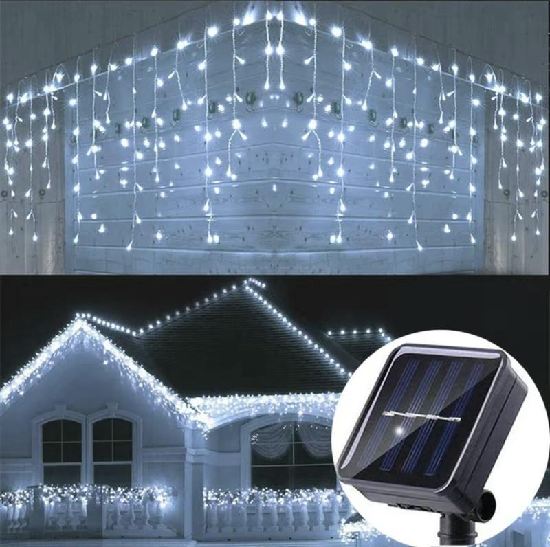Solar Icicle Lights, Waterproof Christmas Lights  (BUY 1 TAKE 1 FREE)