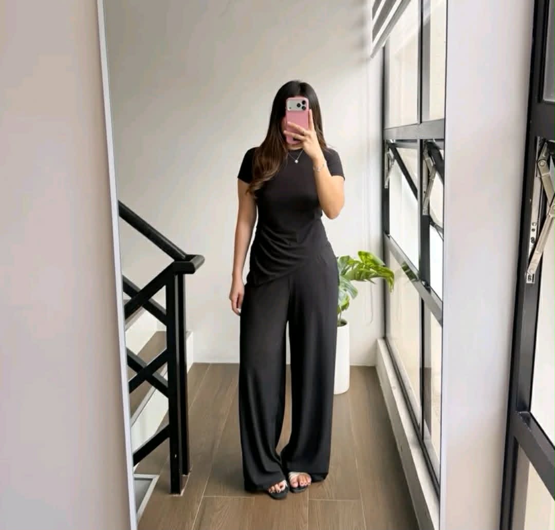 ASYMMETRICAL TOP WITH PANTS ( BUY 1 TAKE 1 )