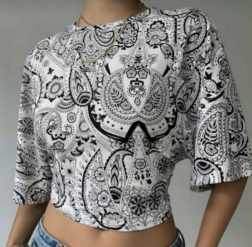 JAS CASUAL TOP Knitted Fabric Round Neck (BUY 1 TAKE 1)