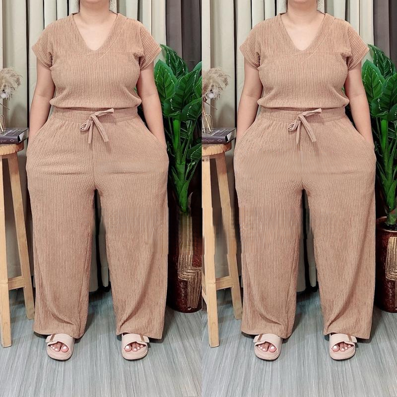Ellise V-Neck Terno Boho Pants (BUY 1 TAKE 1 FREE)