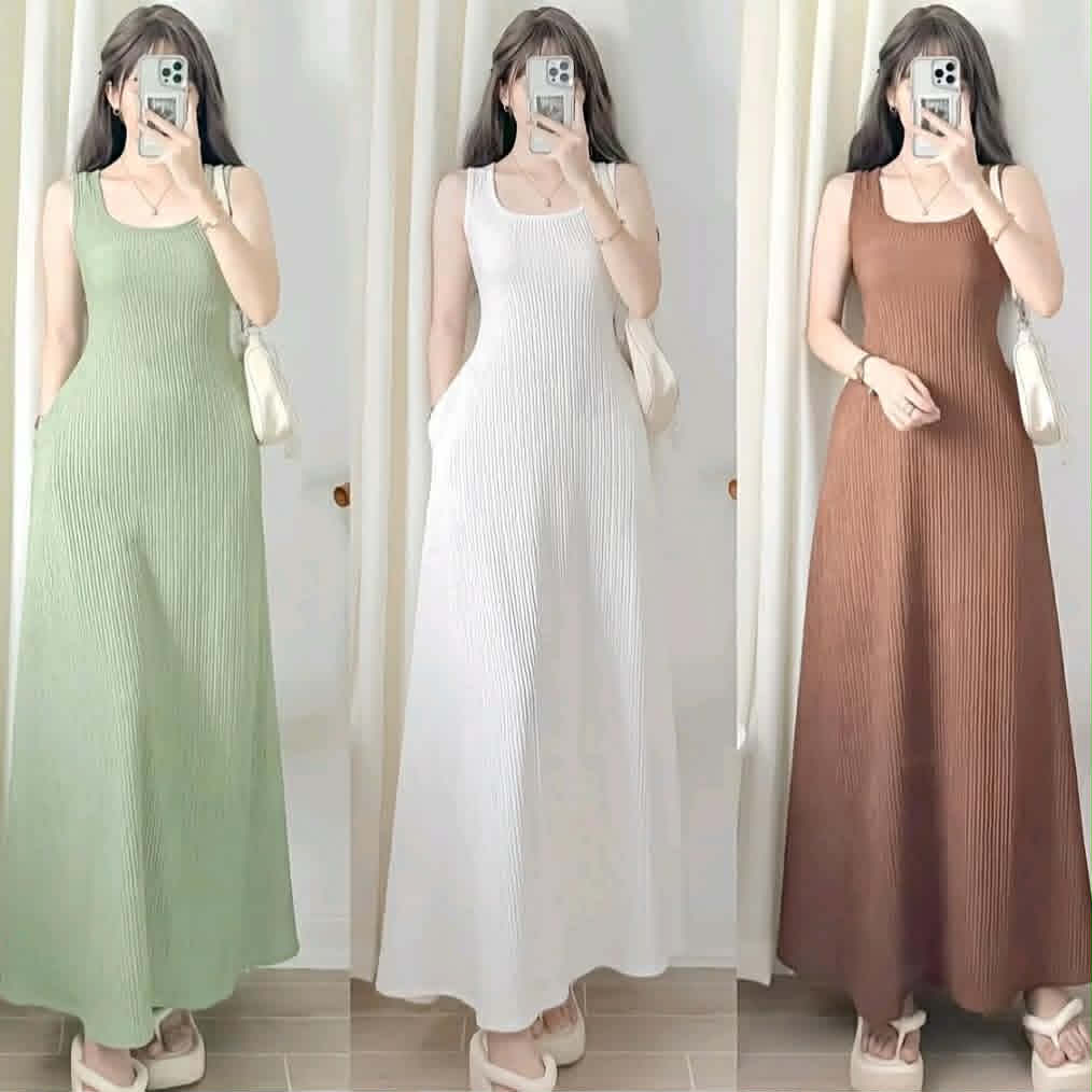 KIMMY SQUARENECK MAXI DRESS ( BUY 1 TAKE 1 )