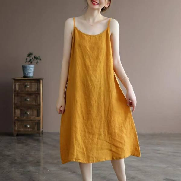 ALEXA COTTON LINEN DRESS (BUY2TAKE1FREE)