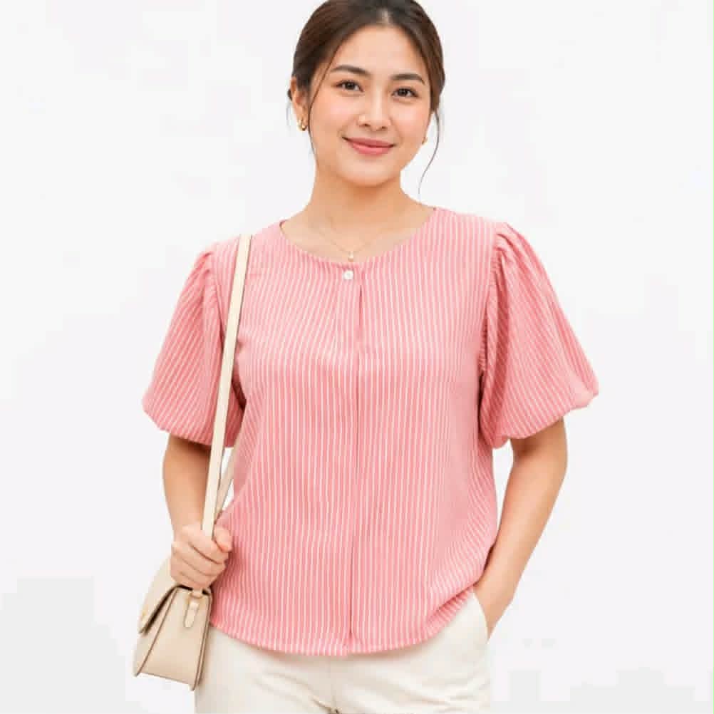 MARIEL PUFF SLEEVES BUTTONDOWN TOP ( BUY 1 TAKE 1 )