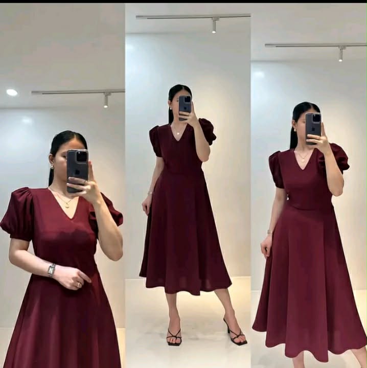 Amelia Puff Sleeve Maxi Dress