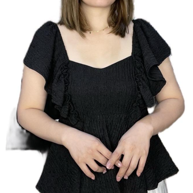 PEPLUM RUFFLE BLOUSE (BUY 1 TAKE 1)