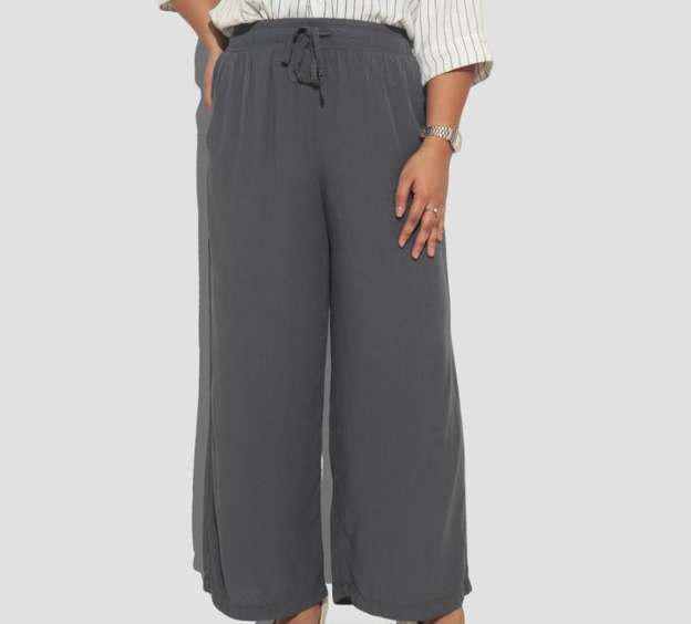 AKIE WIDELEG LINEN PANTS (BUY 1 TAKE 1)