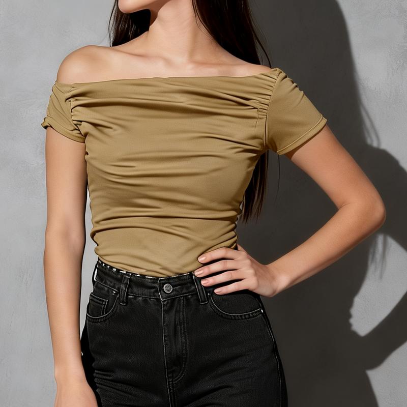Korean Asymetric Quadra Lining Top