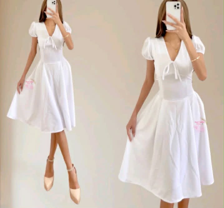 NATASHA PUFF SLEEVES CASUAL DRESS