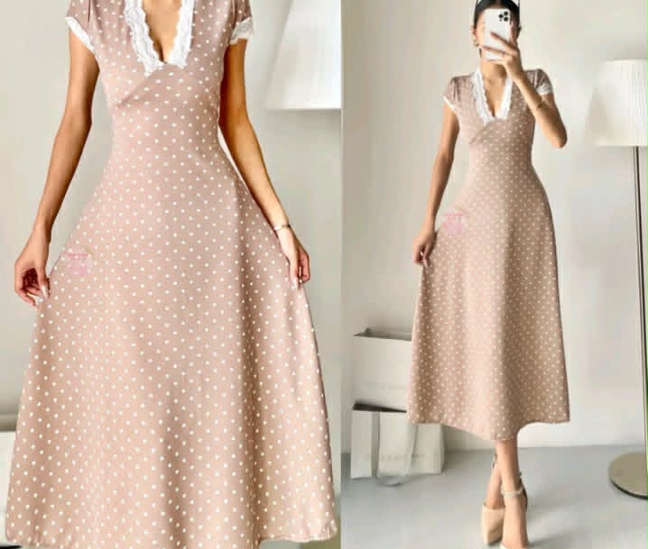 ALEA Vneck Lace Maxi Dress
