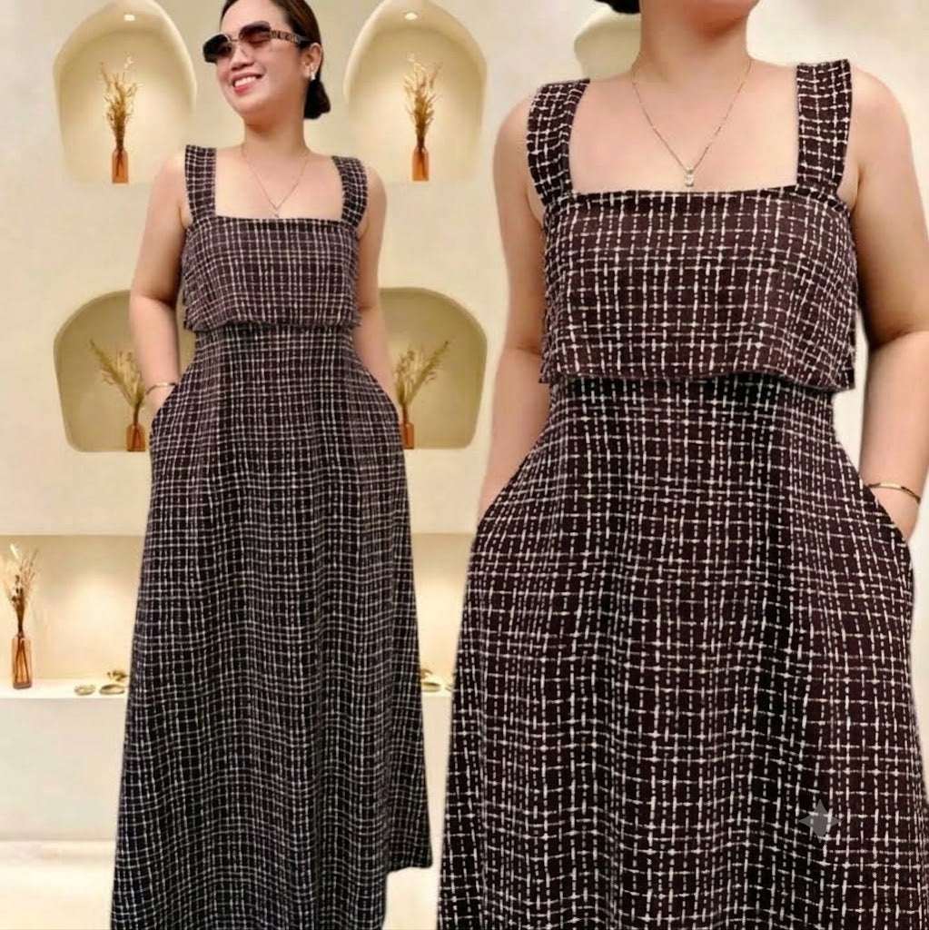 VANESSA 'EMPIRE CUT' MAXI DRESS