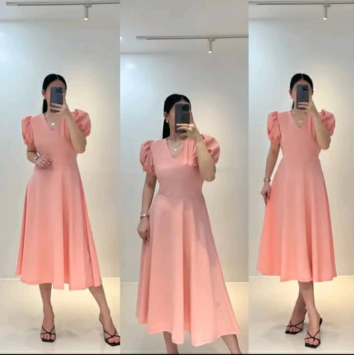Amelia Puff Sleeve Maxi Dress