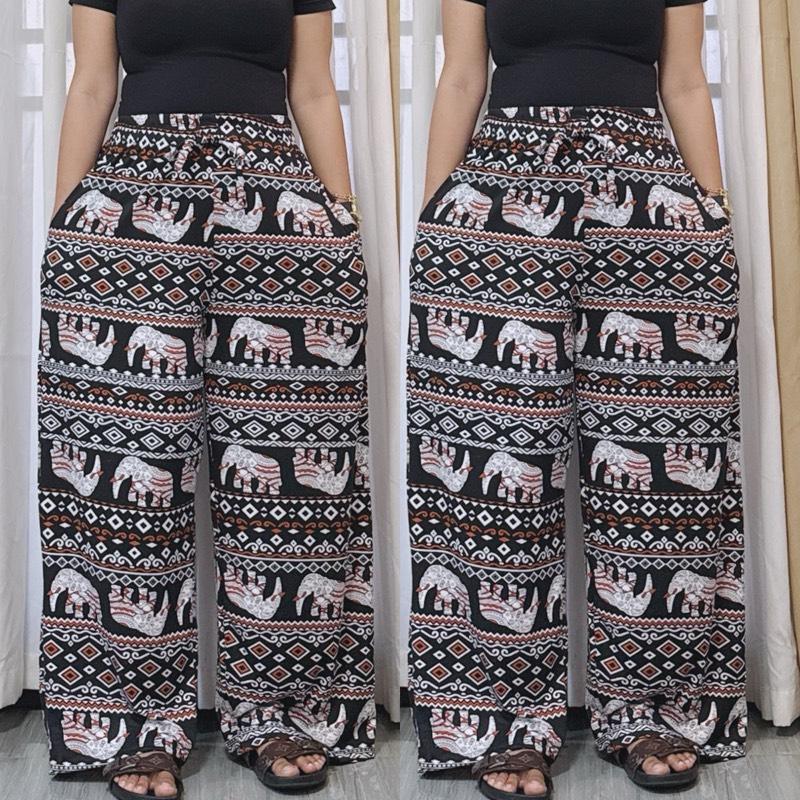 DIANNE ELEPHANT WIDELEG BOHO PANTS