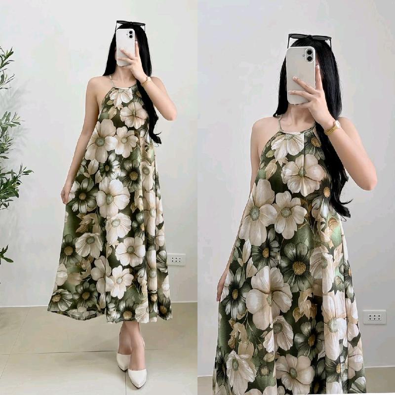 Jira Long Dress Back Tie